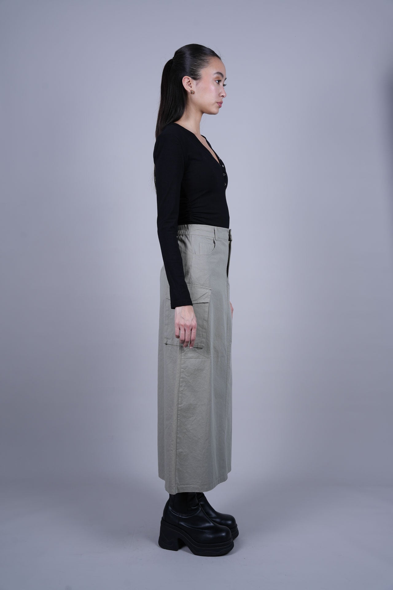 CARGO MIDI SKIRT