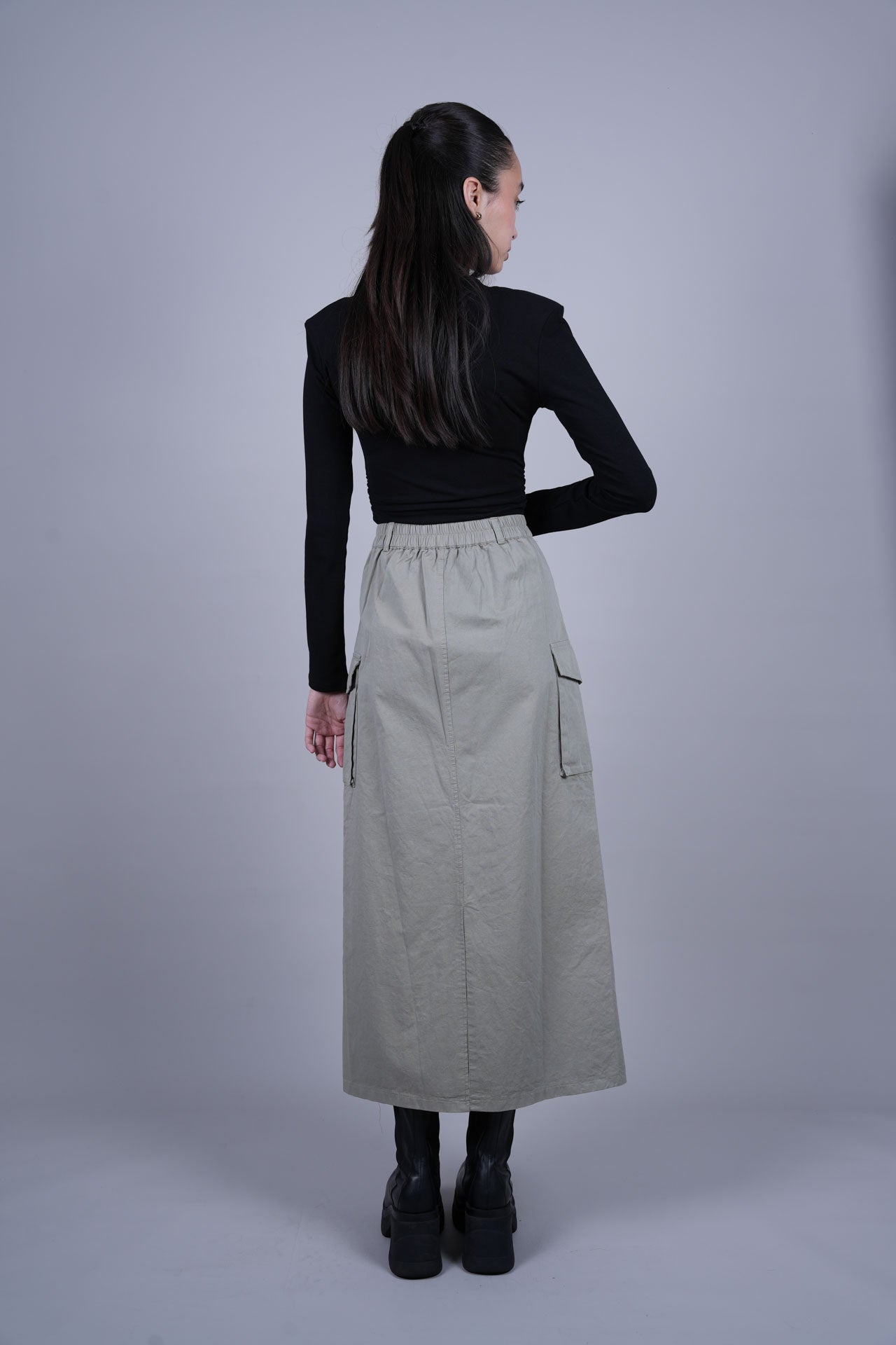 CARGO MIDI SKIRT