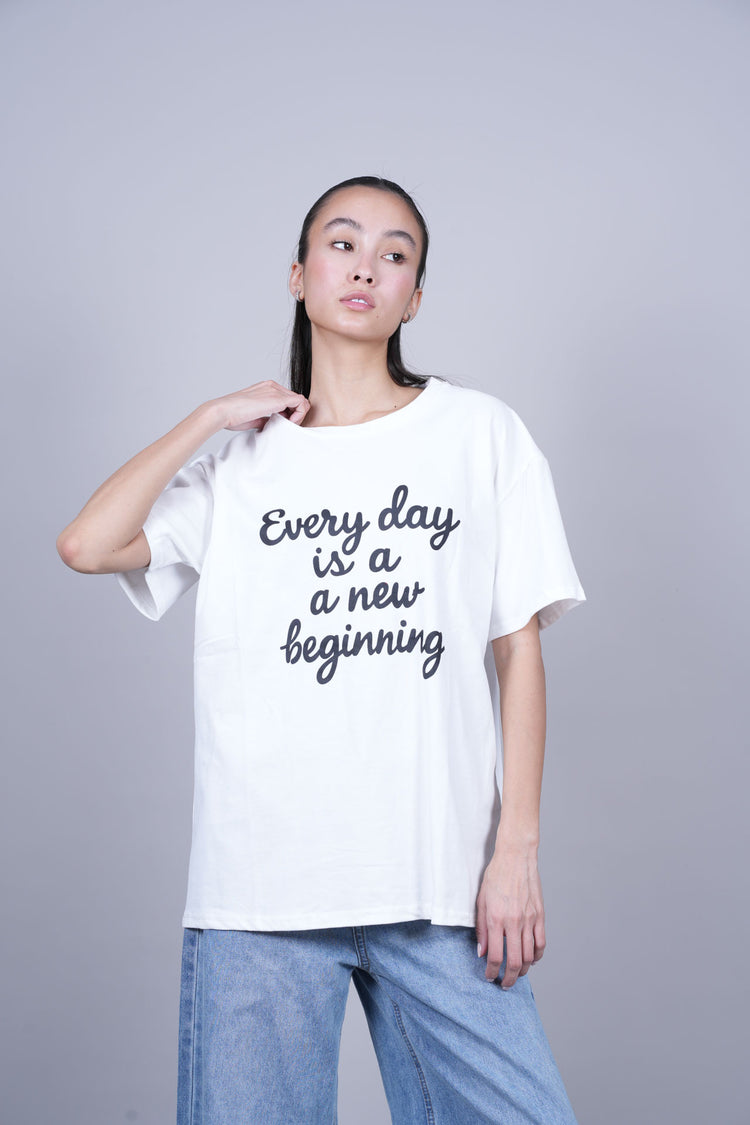 CASUAL GRAPHIC COTTON TEE