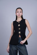 STARFISH BUTTON VEST TOP
