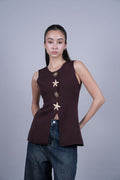 STARFISH BUTTON VEST TOP