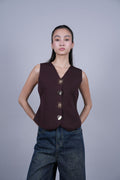 SCALLOPED HEM VEST TOP