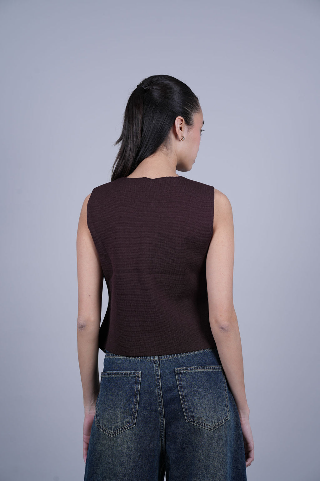 SCALLOPED HEM VEST TOP