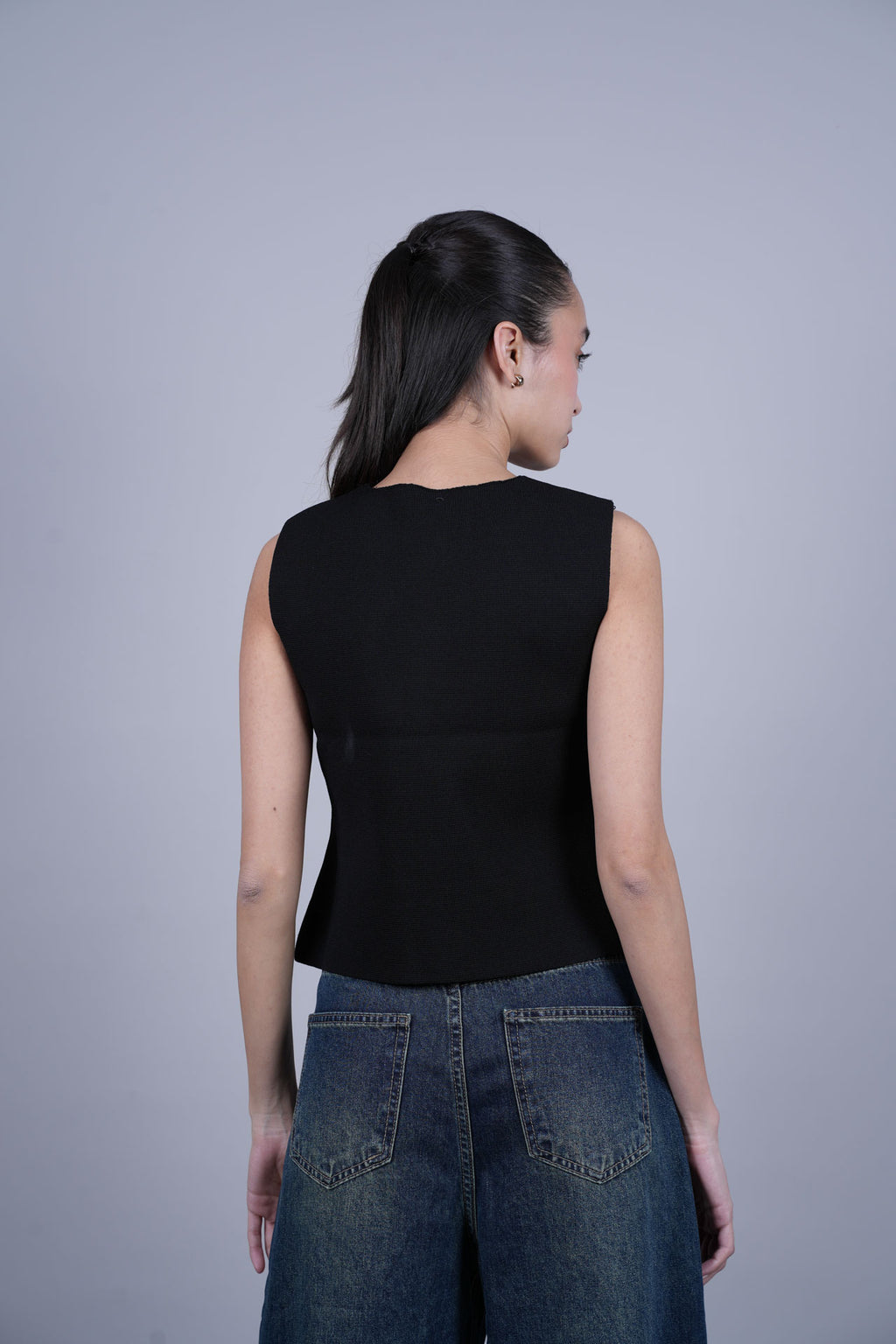 SCALLOPED HEM VEST TOP