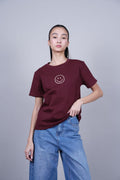 MINIMAL SMILEY GRAPHIC T-SHIRT