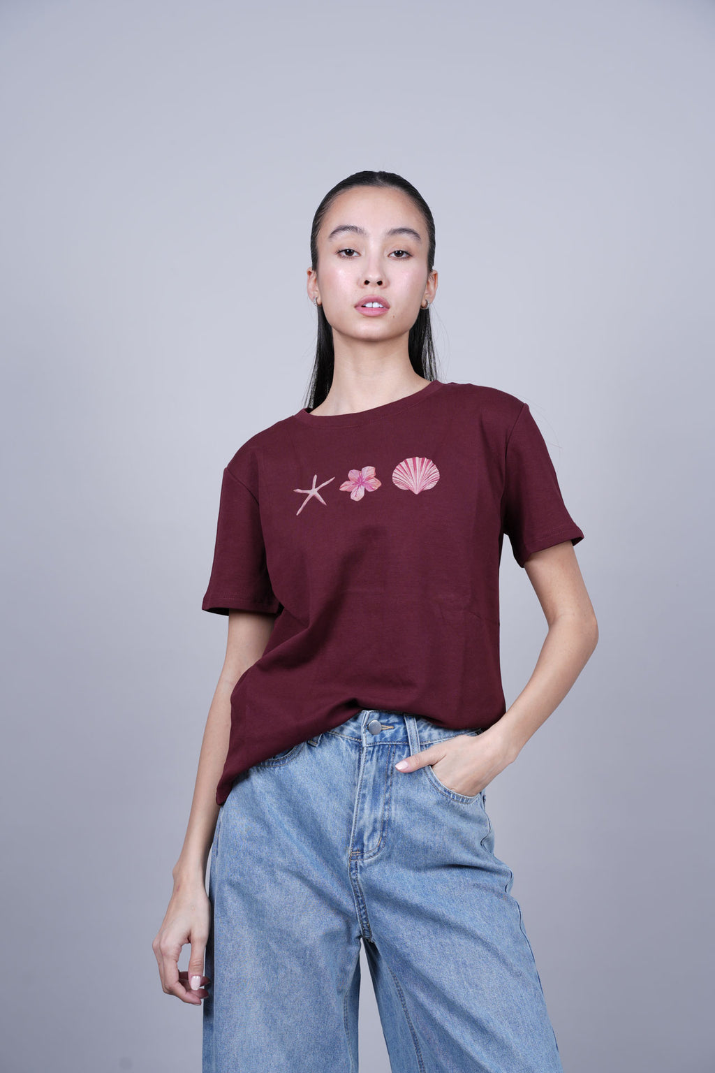 OCEAN ELEMENTS PRINT T-SHIRT