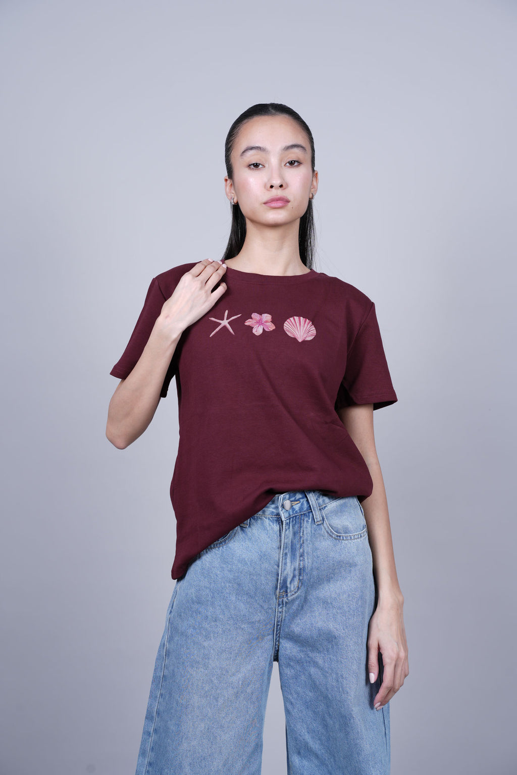 OCEAN ELEMENTS PRINT T-SHIRT