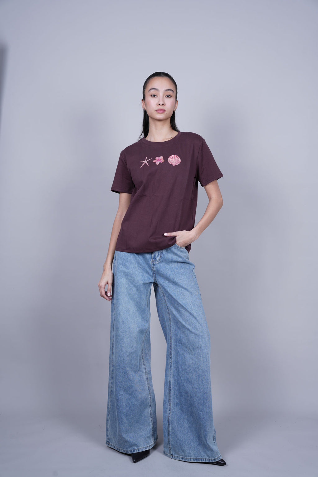 OCEAN ELEMENTS PRINT T-SHIRT