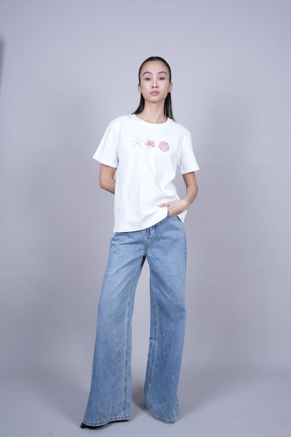 OCEAN ELEMENTS PRINT T-SHIRT