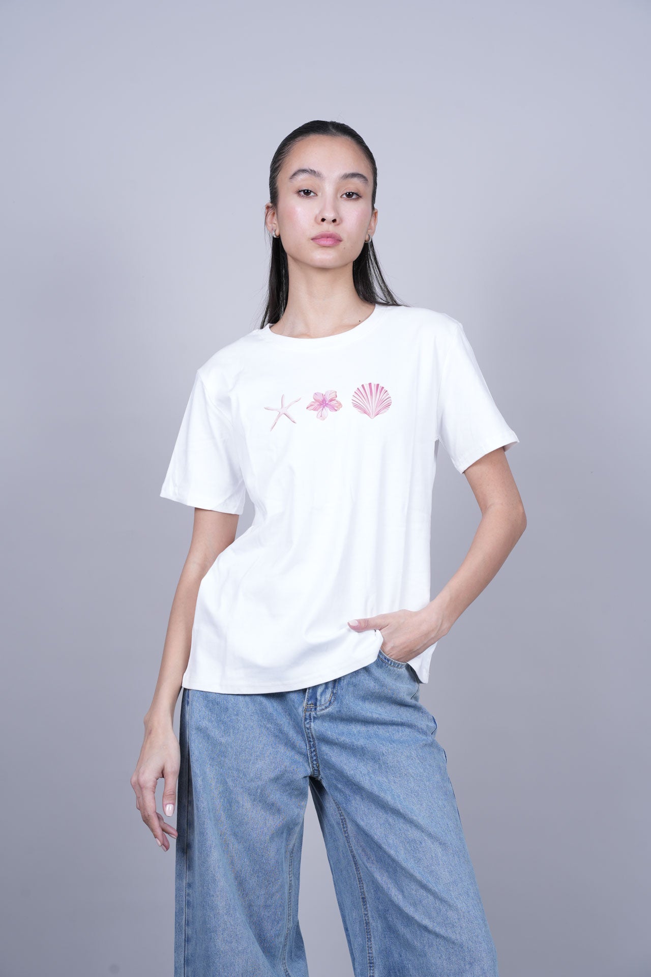 OCEAN ELEMENTS PRINT T-SHIRT