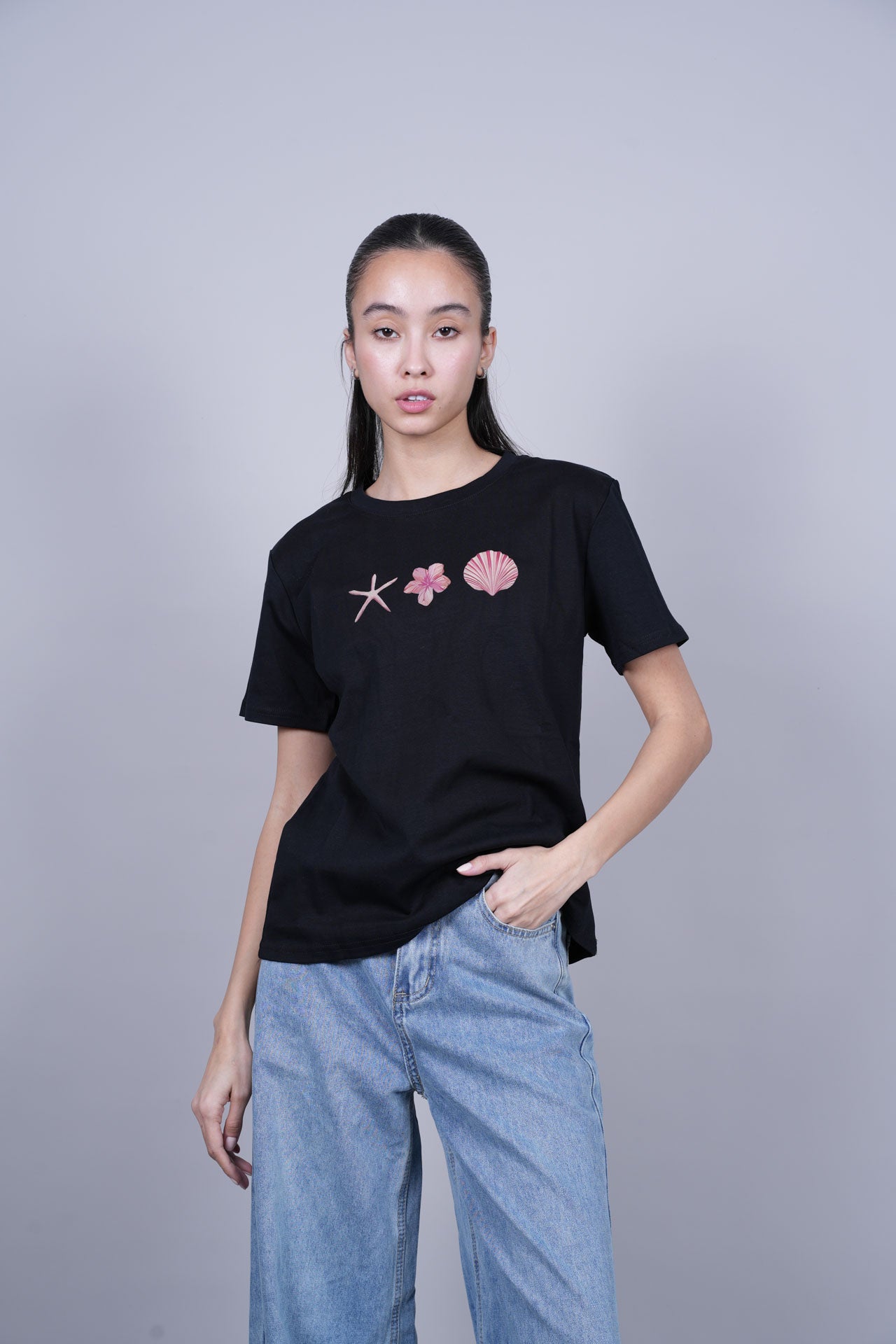 OCEAN ELEMENTS PRINT T-SHIRT