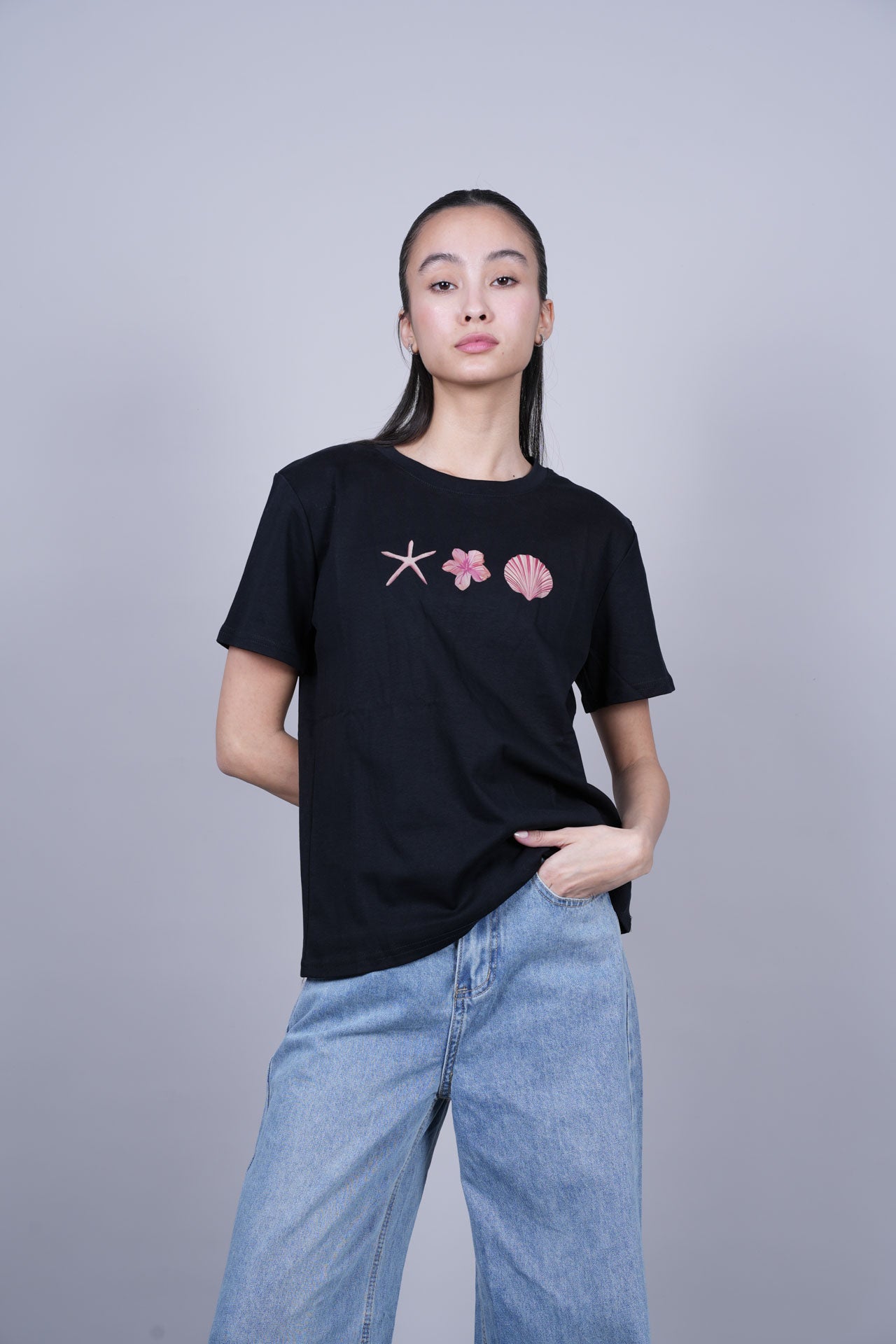 OCEAN ELEMENTS PRINT T-SHIRT