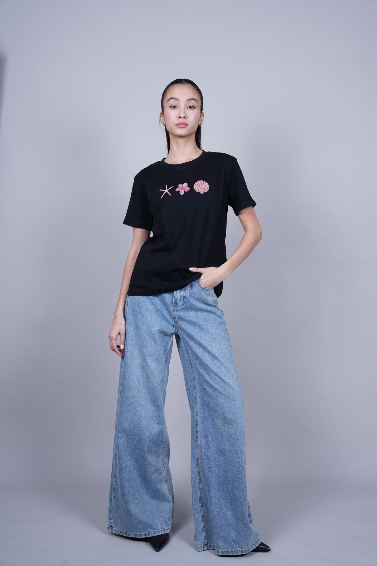 OCEAN ELEMENTS PRINT T-SHIRT