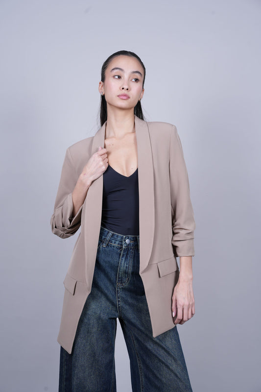 TAILORED OPEN-FRONT BLAZER