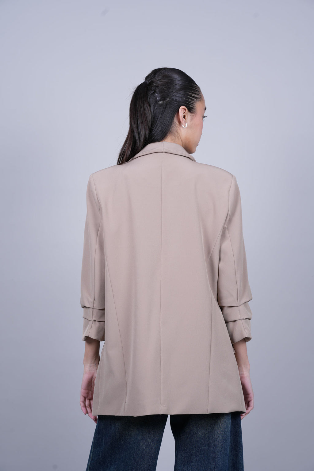 TAILORED OPEN-FRONT BLAZER