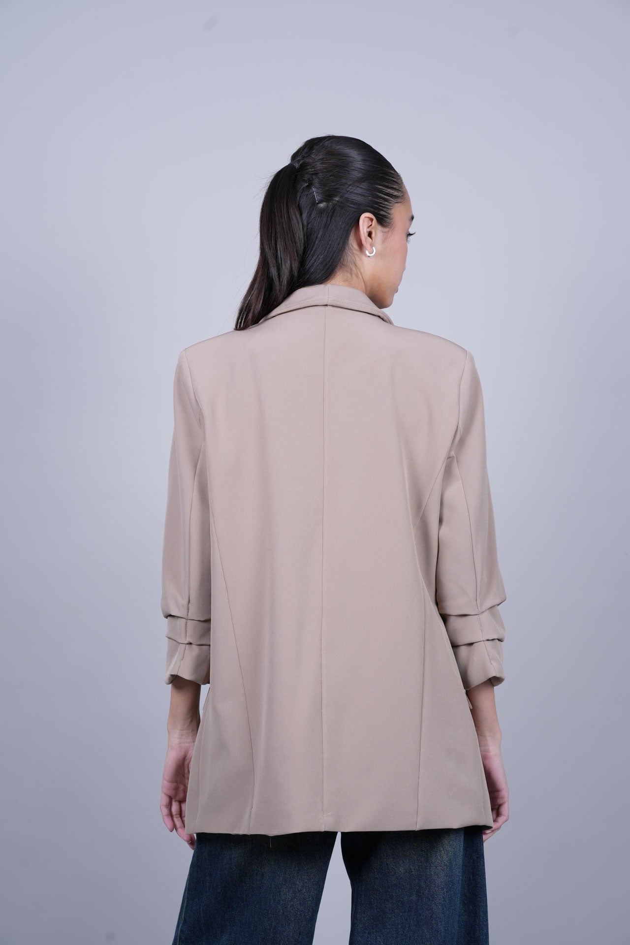 TAILORED OPEN-FRONT BLAZER