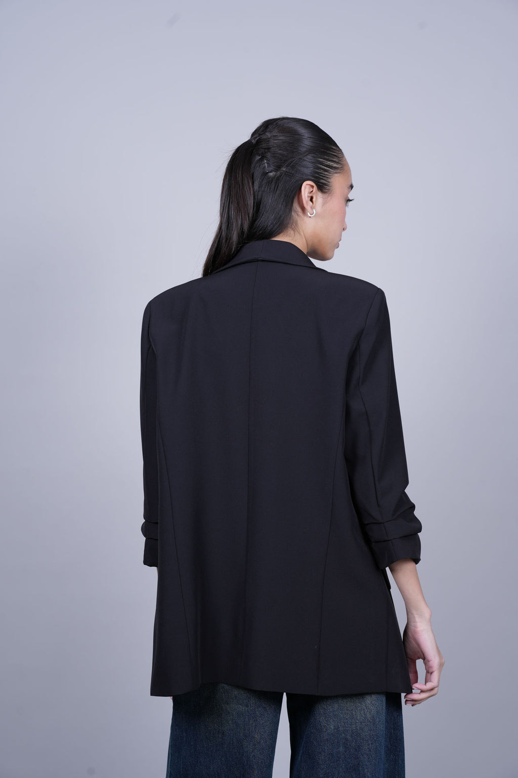 TAILORED OPEN-FRONT BLAZER