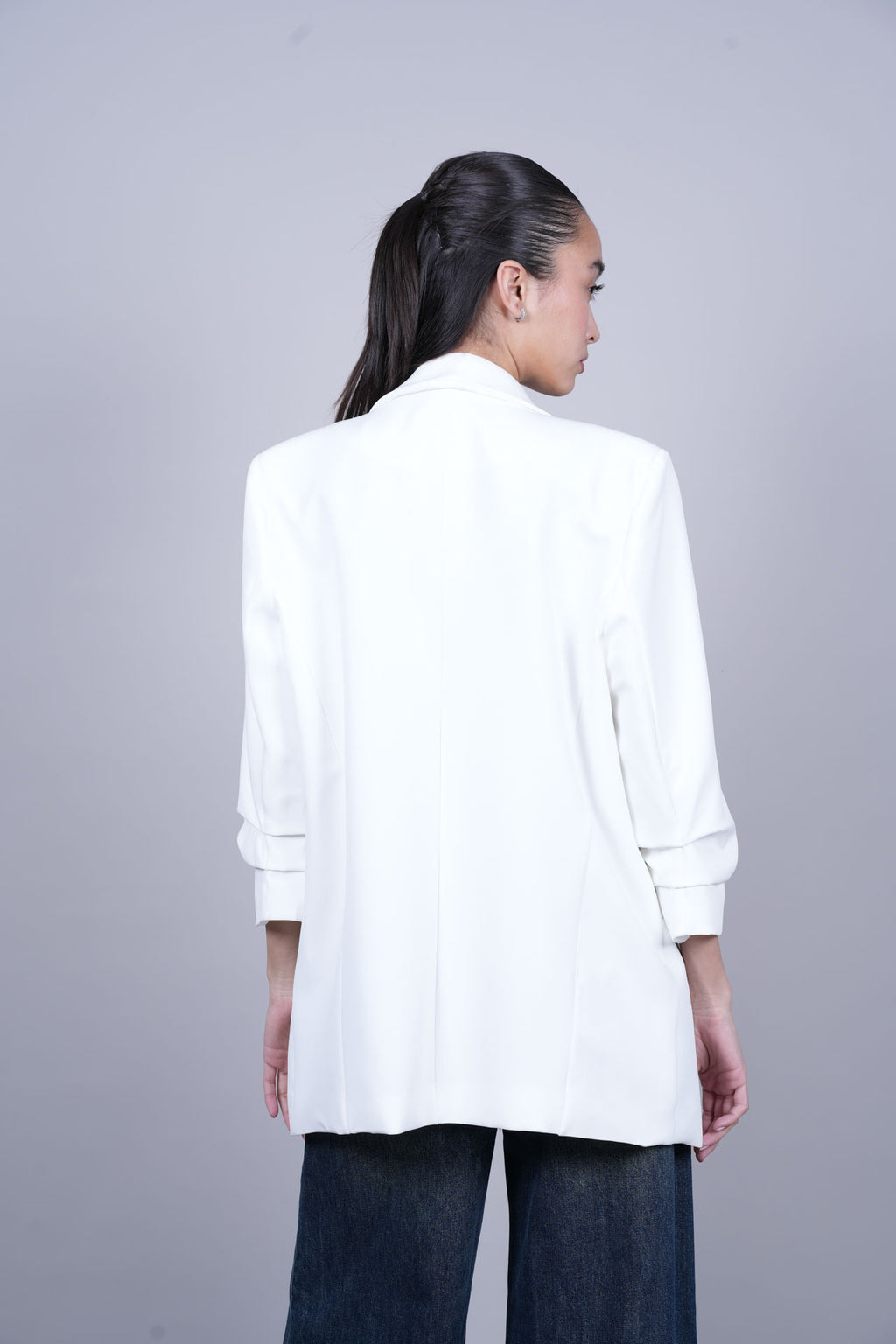 TAILORED OPEN-FRONT BLAZER