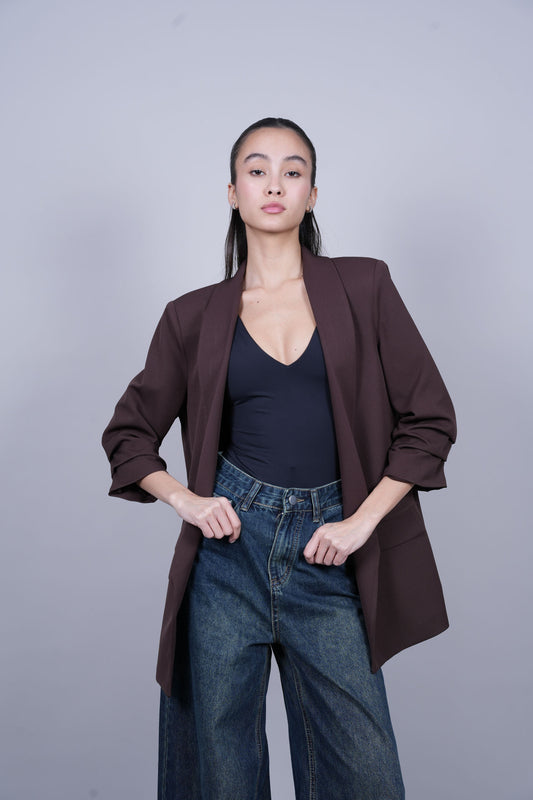 TAILORED OPEN-FRONT BLAZER