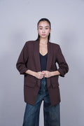 TAILORED OPEN-FRONT BLAZER