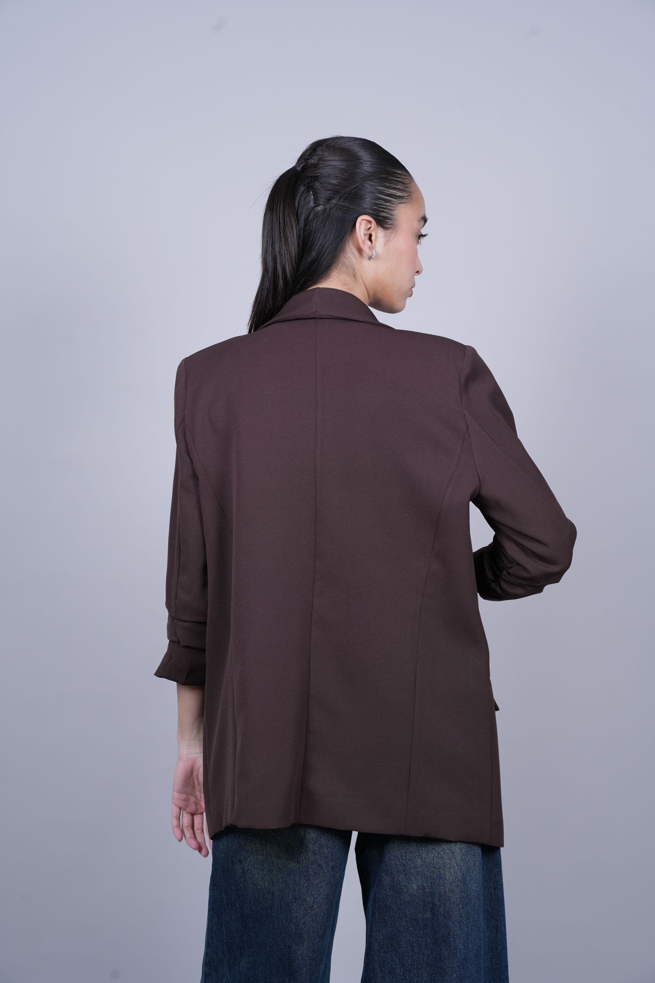 TAILORED OPEN-FRONT BLAZER