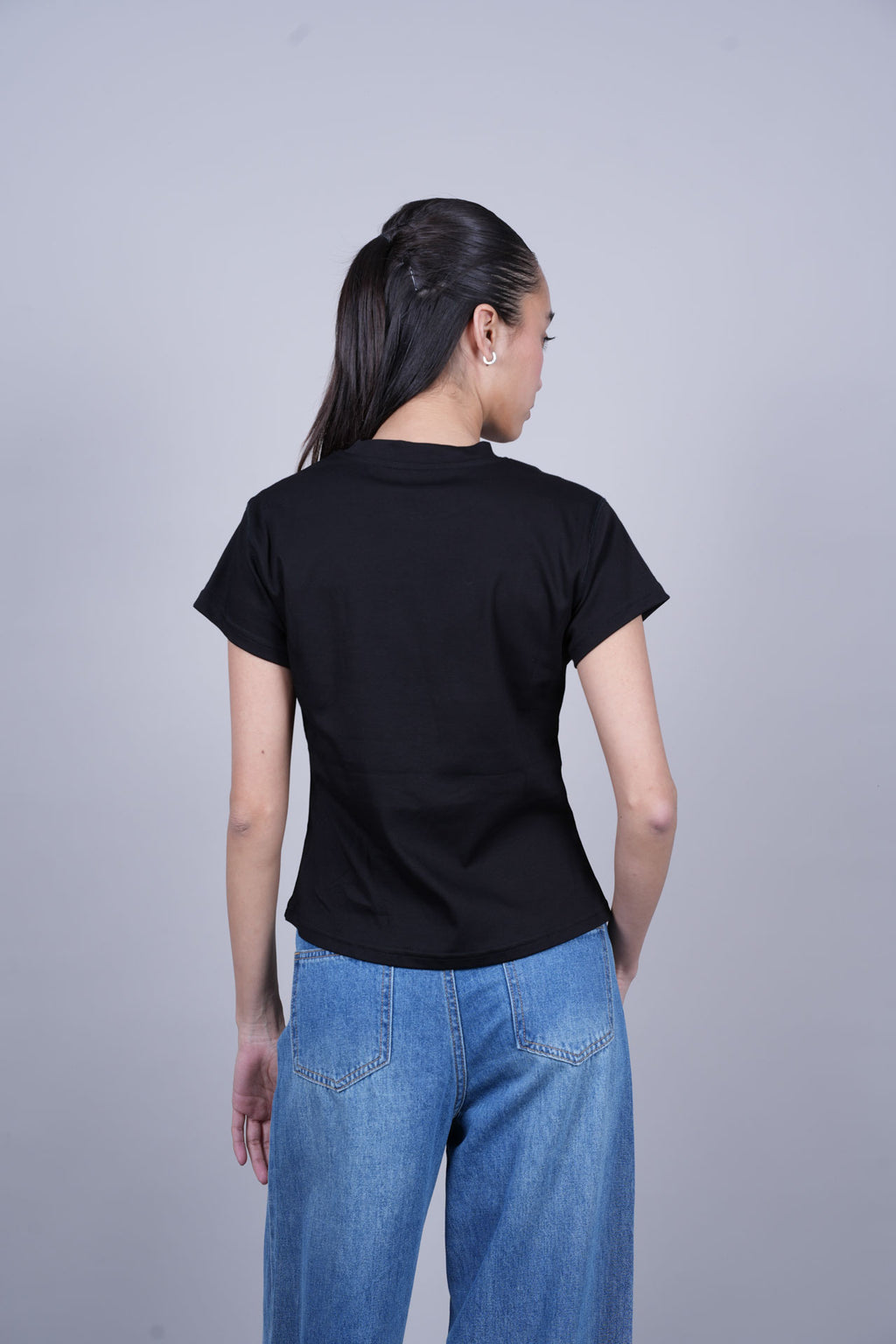 WHITE FOX FLORAL GRAPHIC T-SHIRT