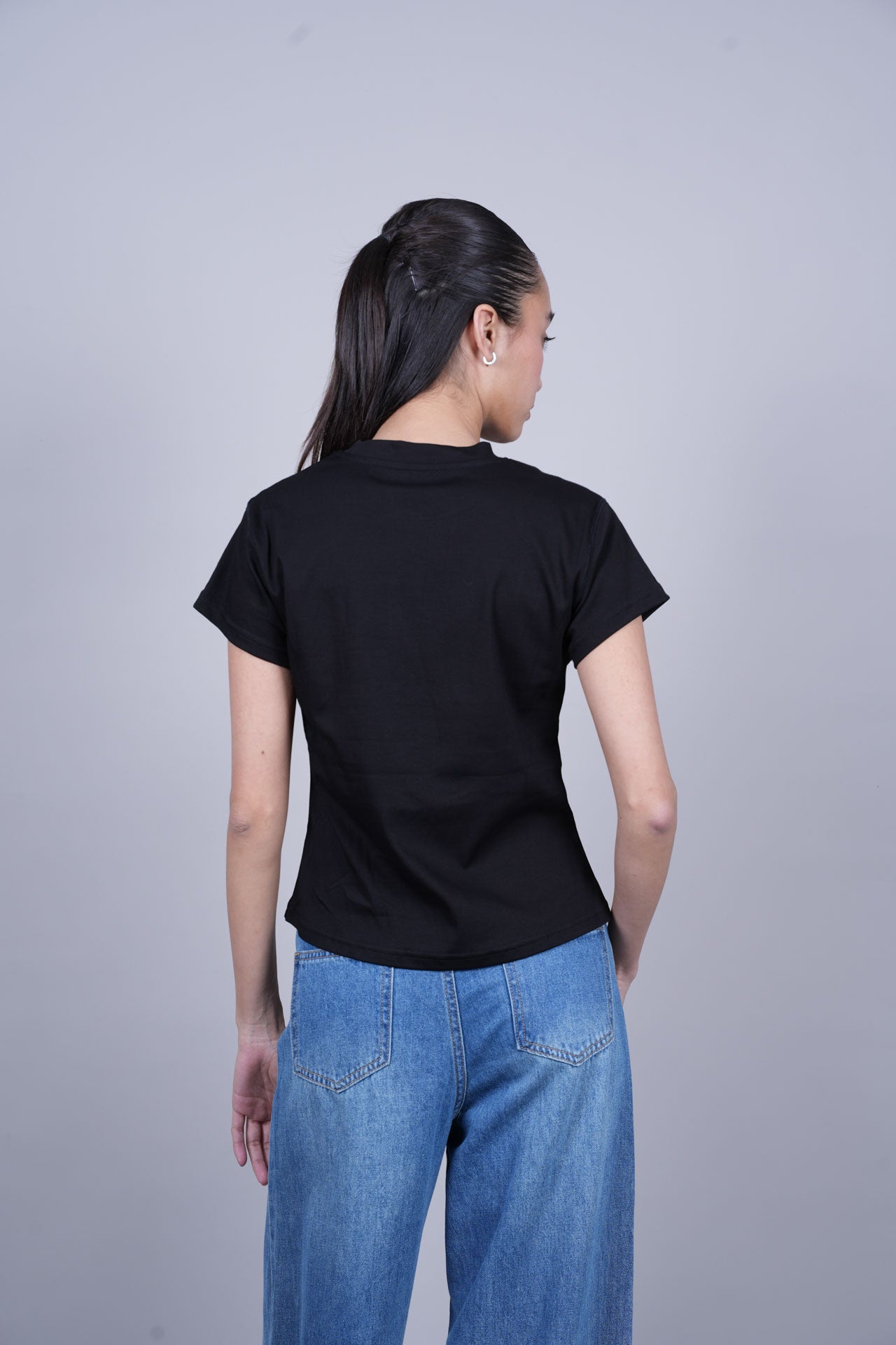WHITE FOX FLORAL GRAPHIC T-SHIRT