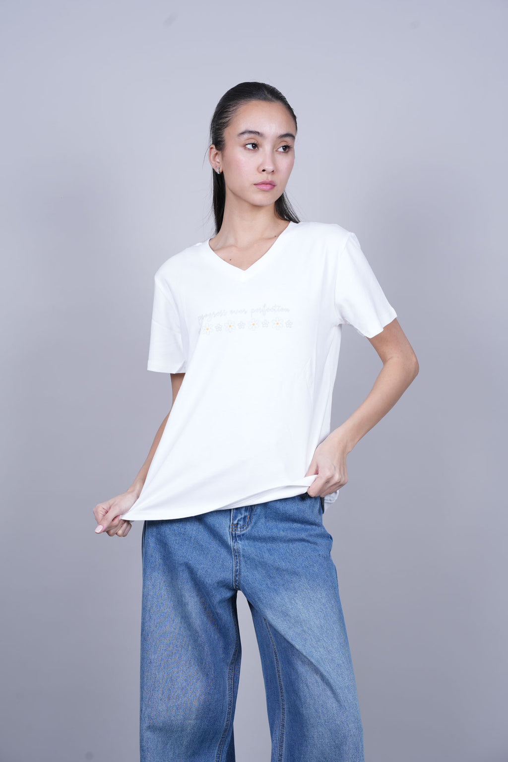 PROGRESS OVER PERFECTION PRINT TEE