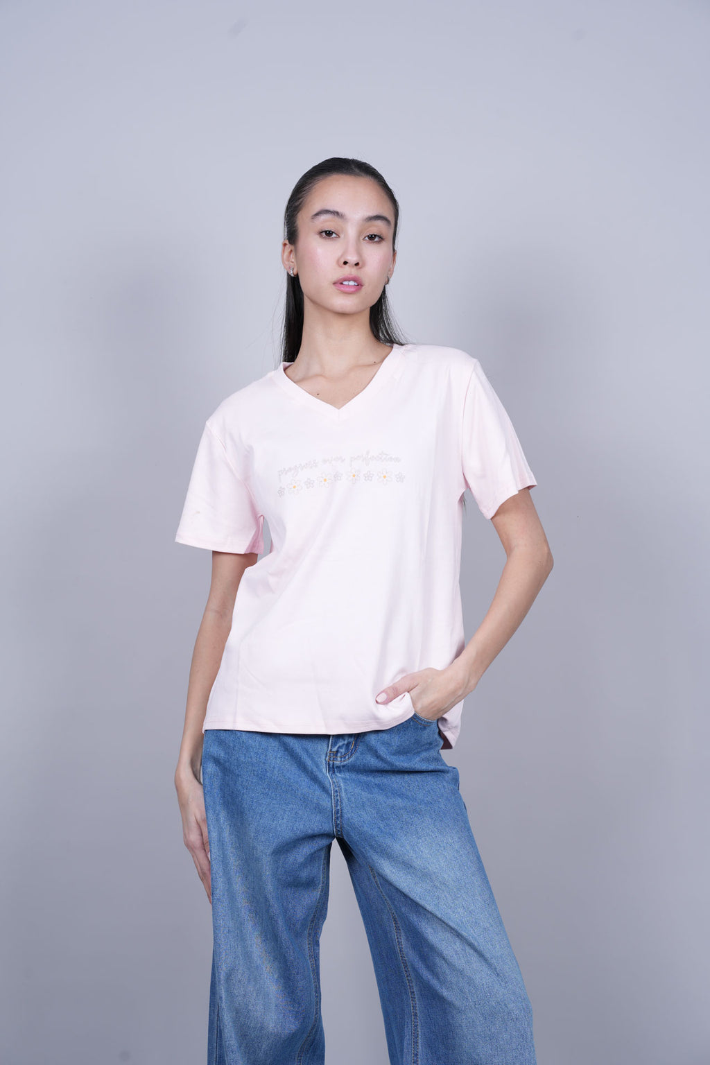 PROGRESS OVER PERFECTION PRINT TEE