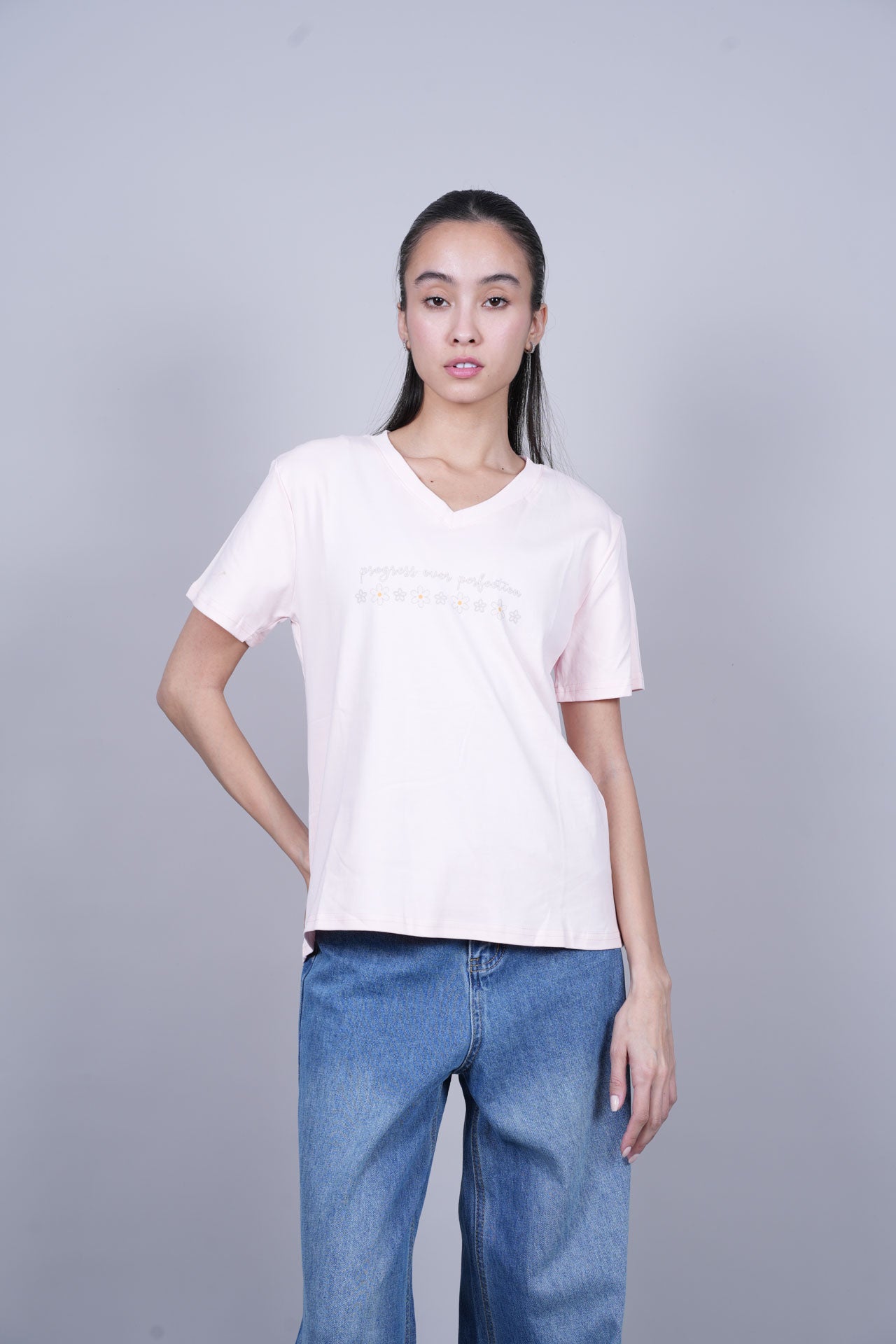 PROGRESS OVER PERFECTION PRINT TEE