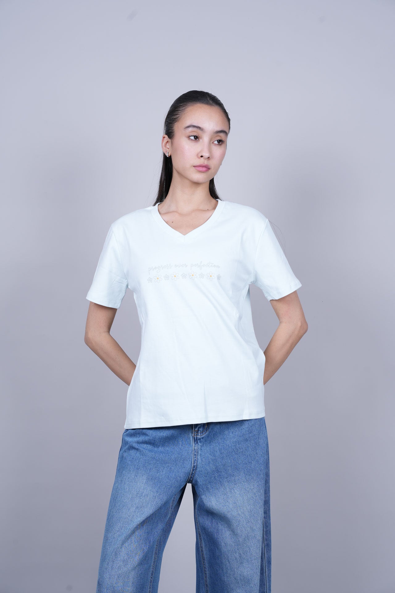PROGRESS OVER PERFECTION PRINT TEE