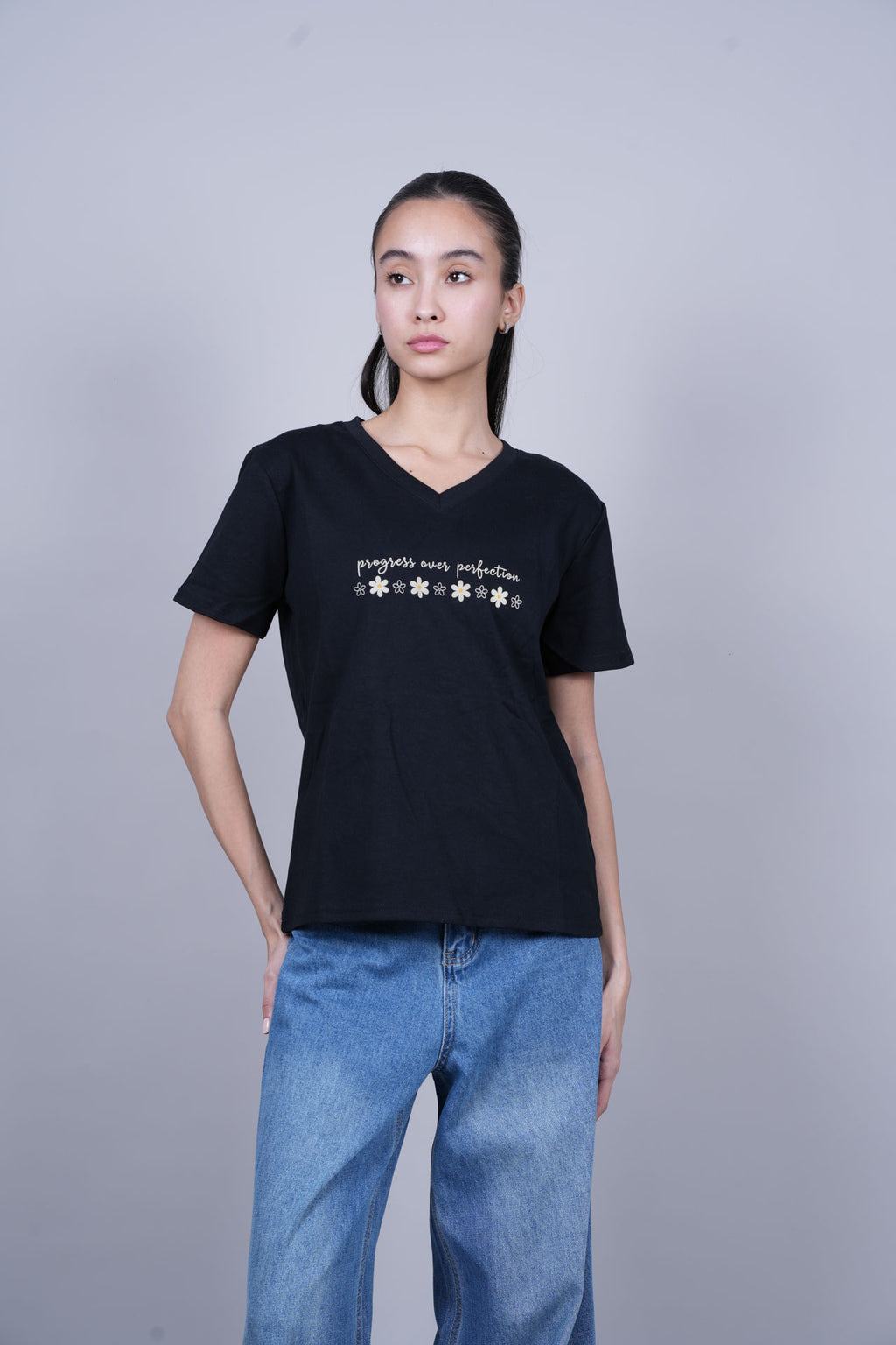 PROGRESS OVER PERFECTION PRINT TEE