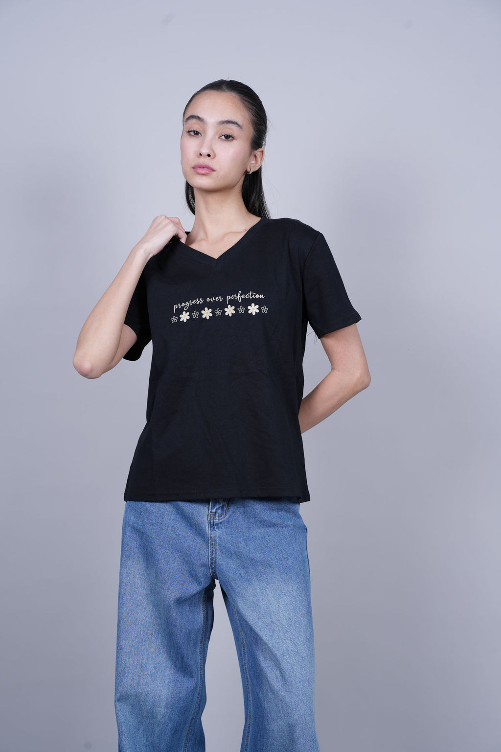 PROGRESS OVER PERFECTION PRINT TEE