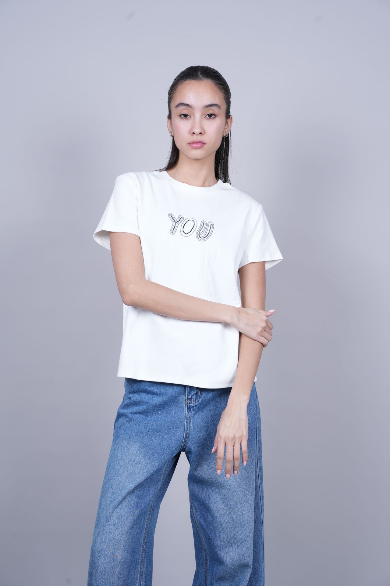 YOU TEXT GRAPHIC T-SHIRT