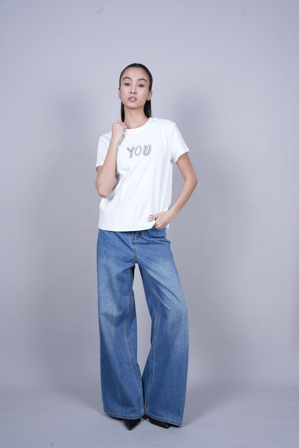 YOU TEXT GRAPHIC T-SHIRT