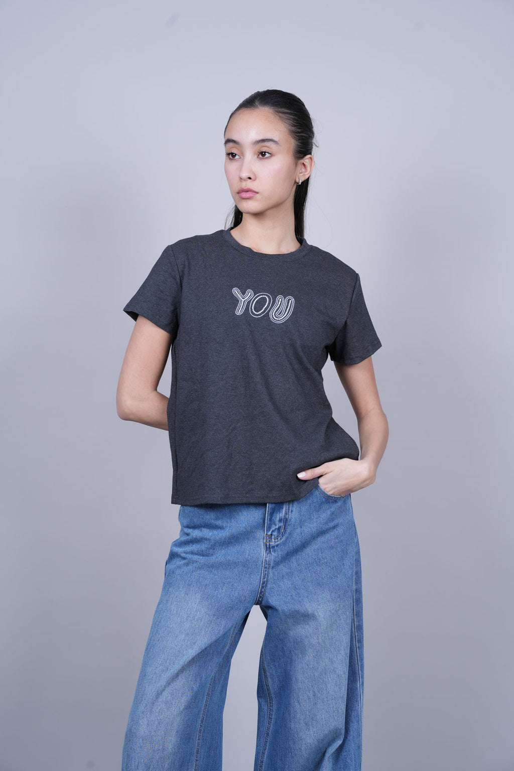 YOU TEXT GRAPHIC T-SHIRT