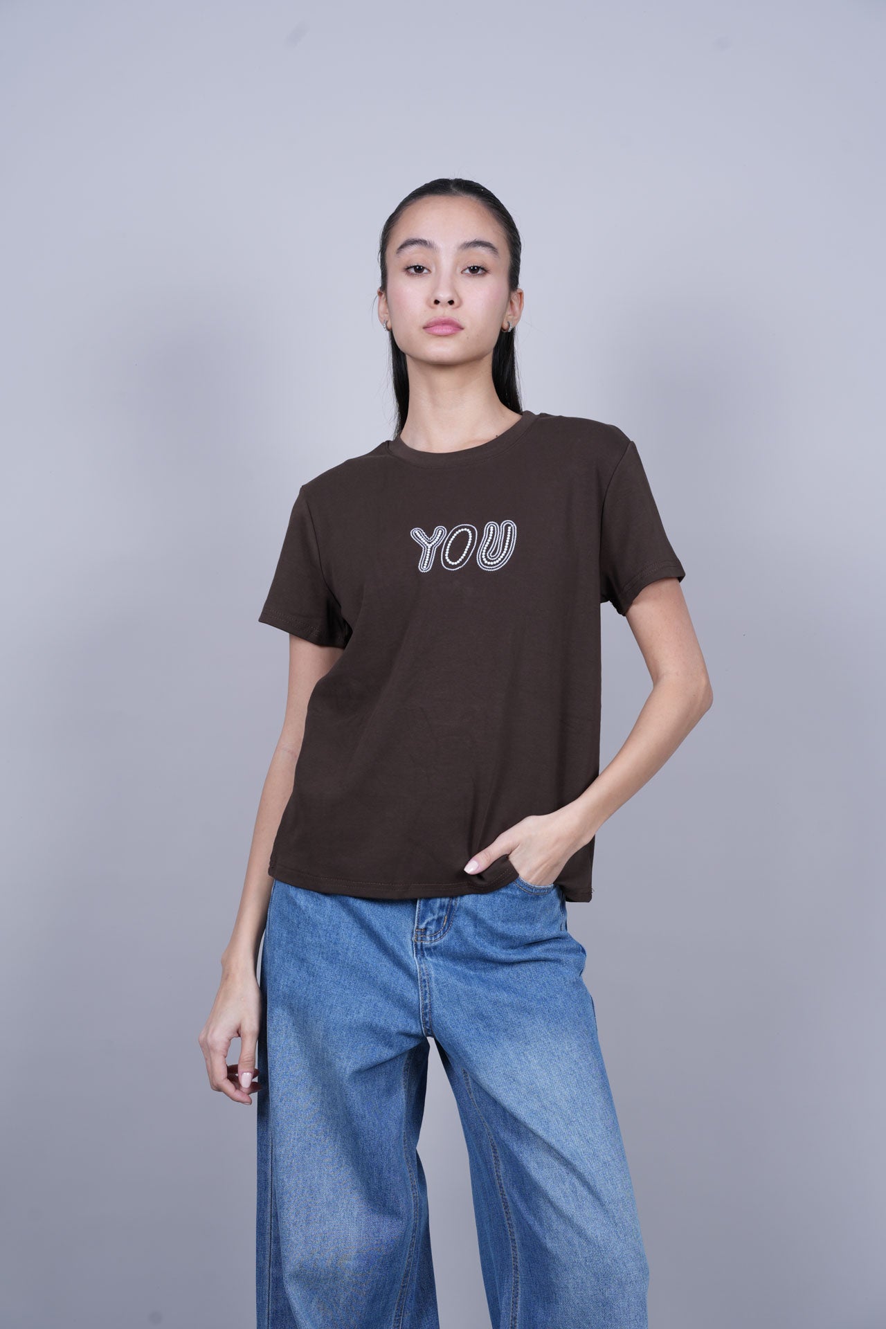 YOU TEXT GRAPHIC T-SHIRT