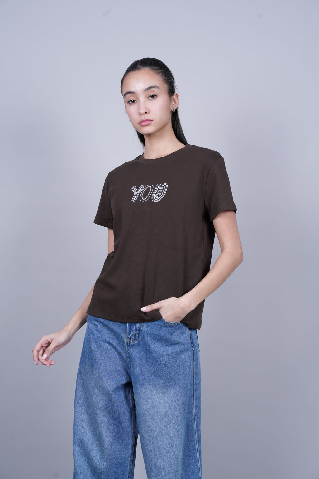 YOU TEXT GRAPHIC T-SHIRT