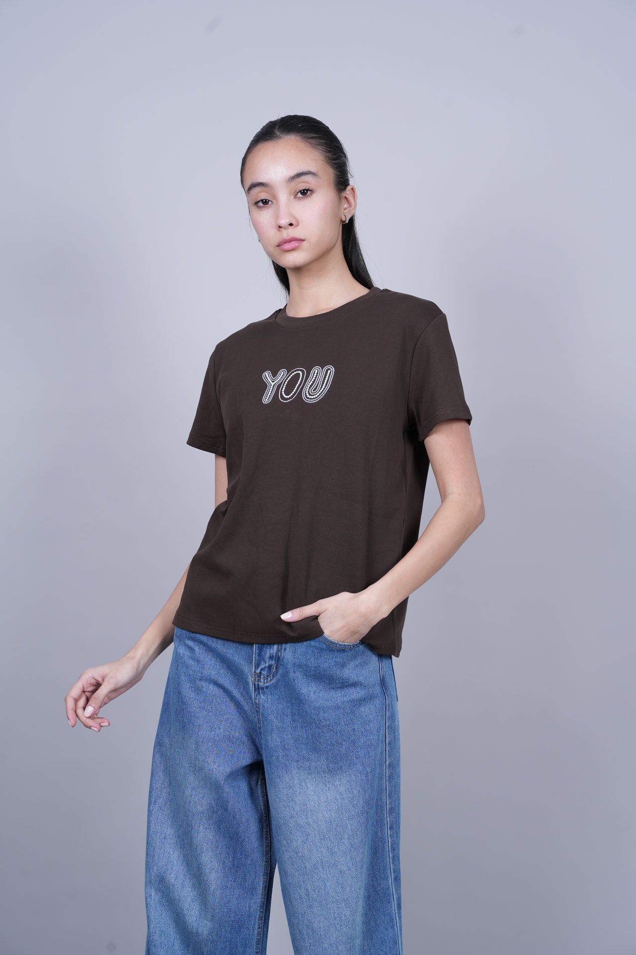 YOU TEXT GRAPHIC T-SHIRT