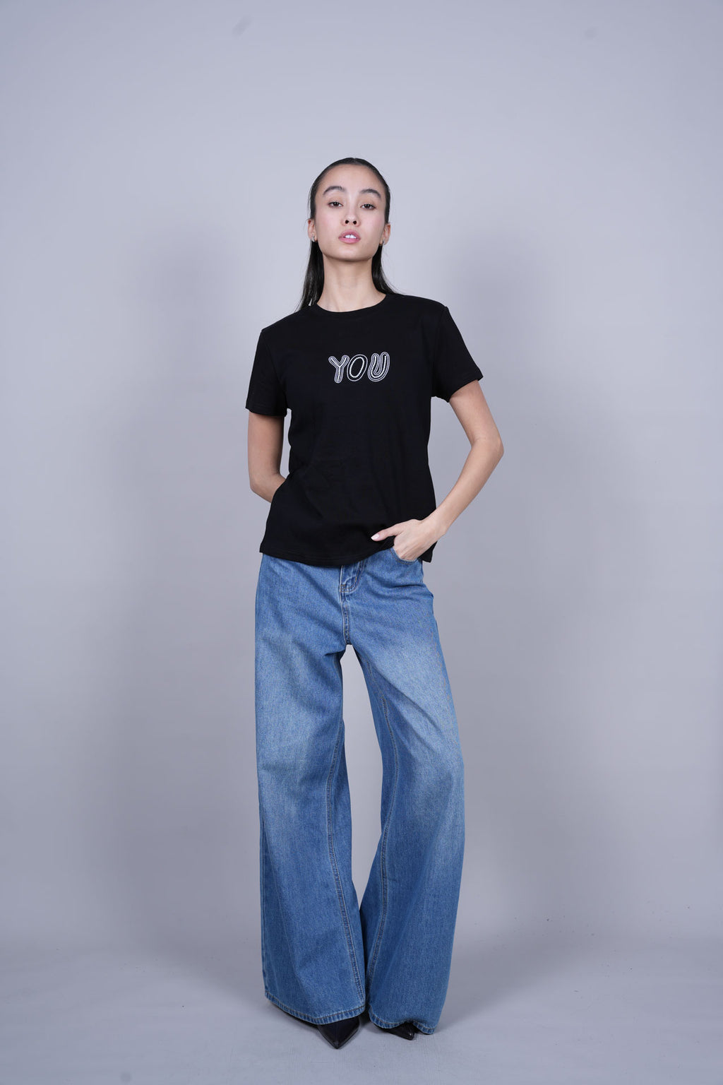 YOU TEXT GRAPHIC T-SHIRT