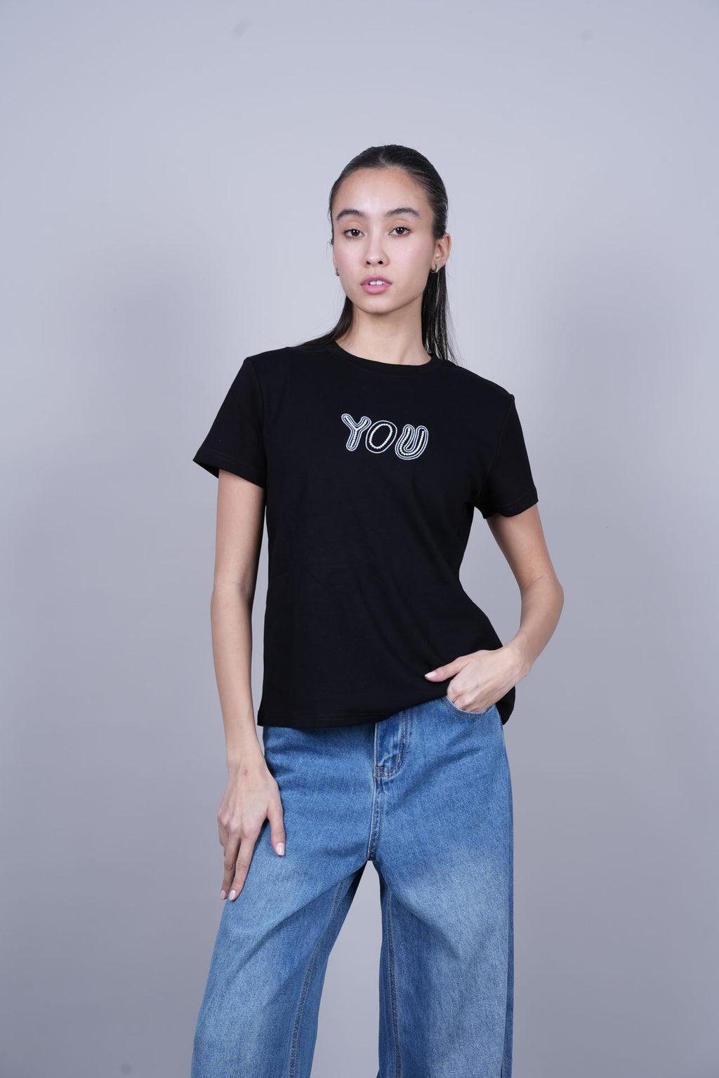 YOU TEXT GRAPHIC T-SHIRT