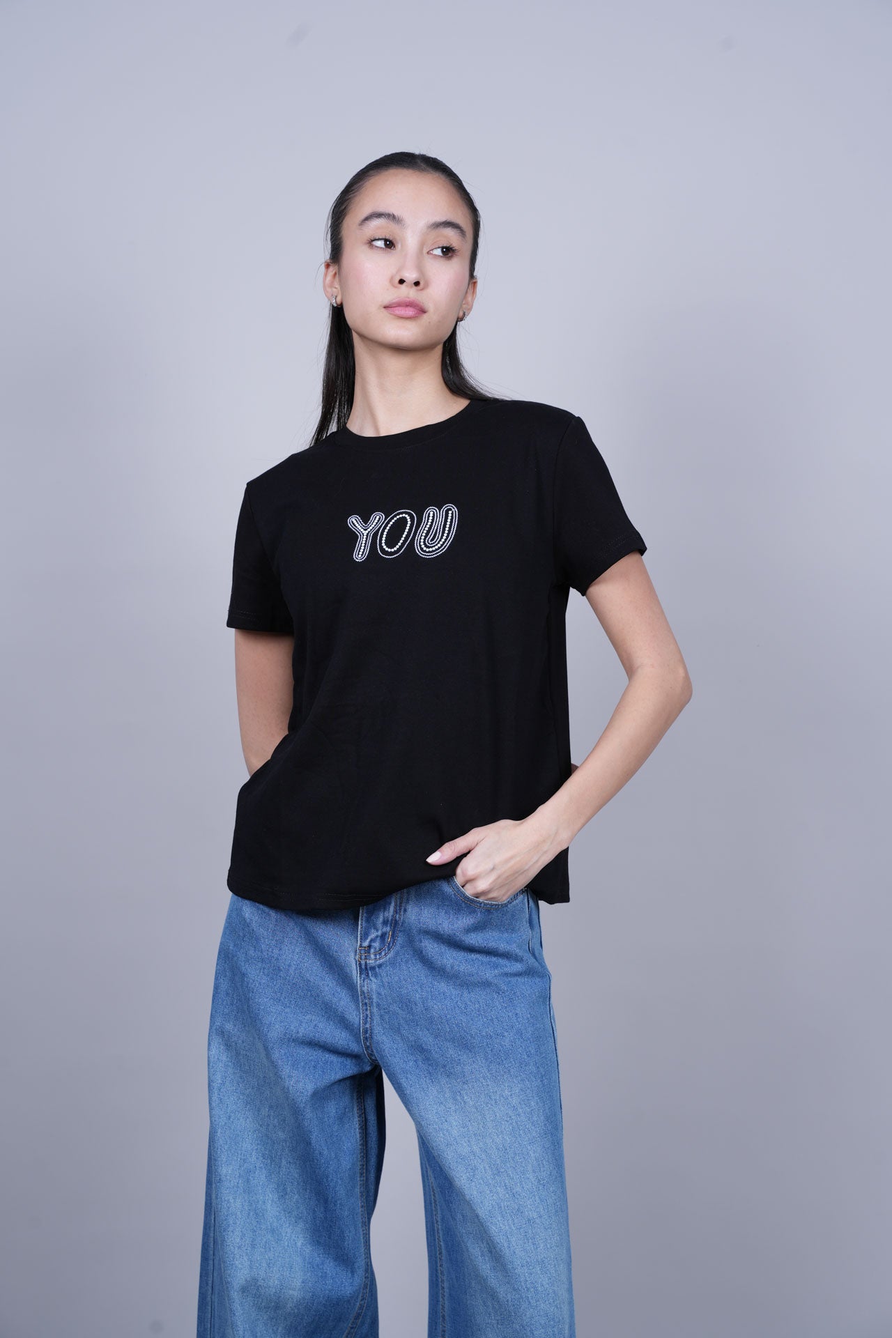 YOU TEXT GRAPHIC T-SHIRT