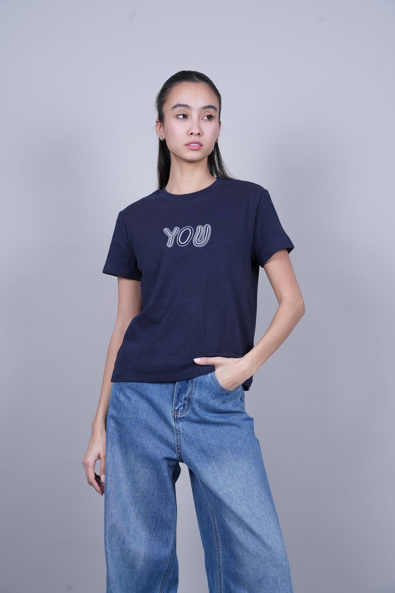 YOU TEXT GRAPHIC T-SHIRT