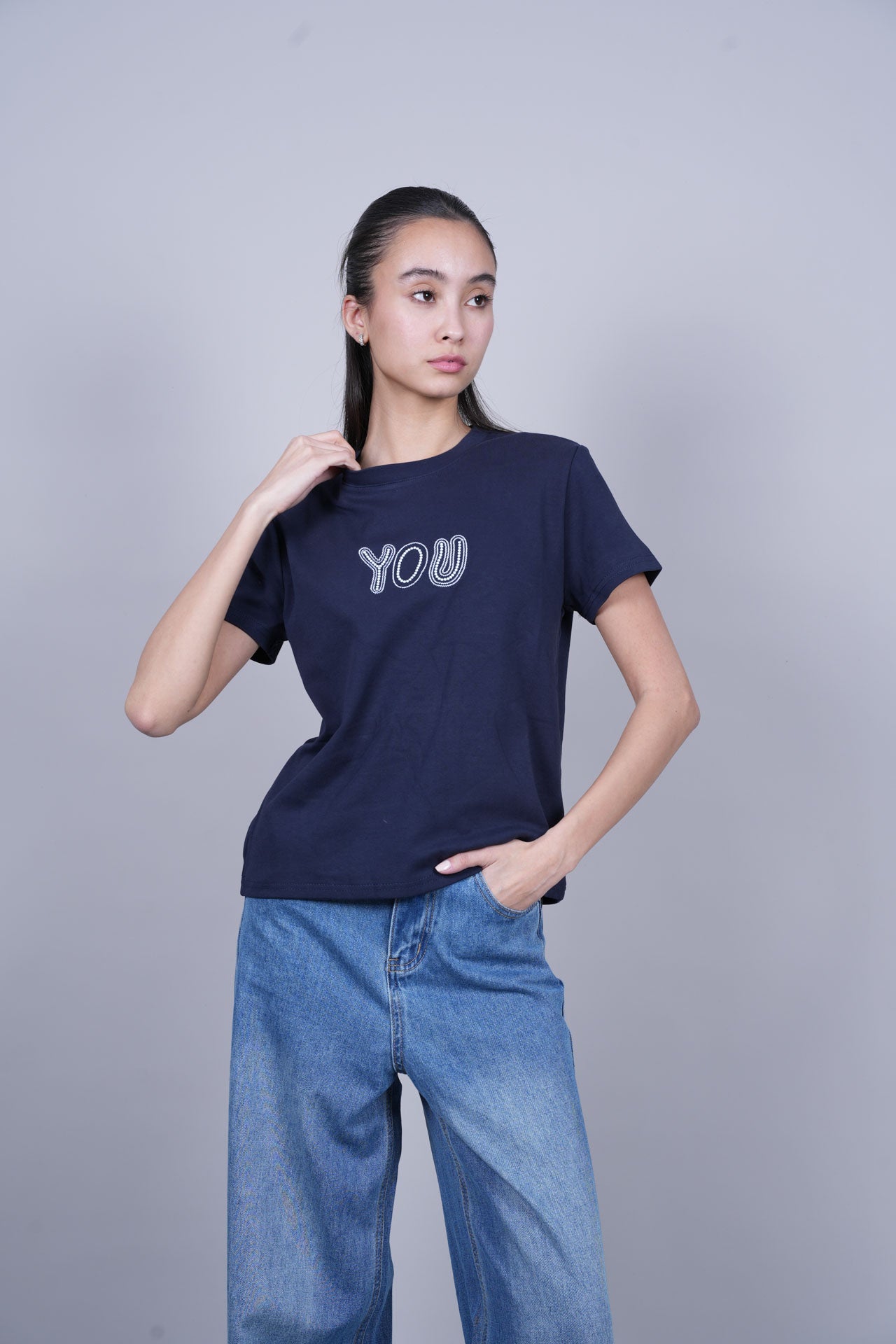 YOU TEXT GRAPHIC T-SHIRT