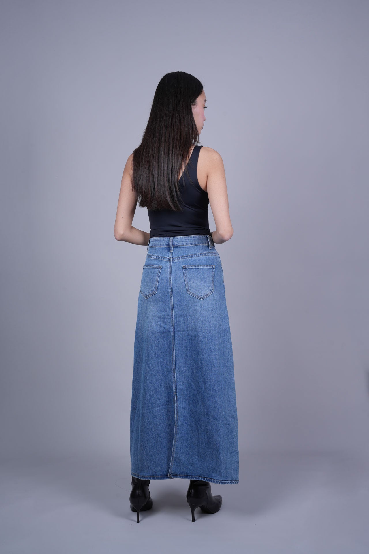 LONG DENIM SKIRT