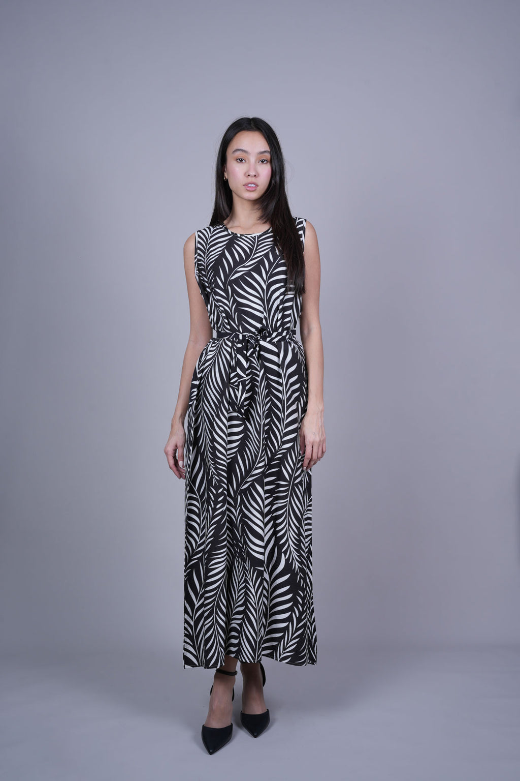 RESORT PRINT FLOWY DRESS