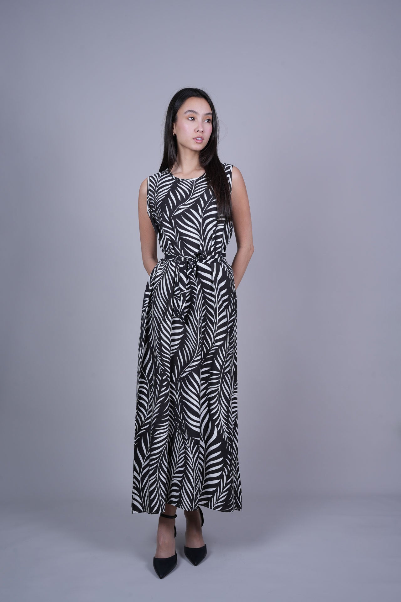 RESORT PRINT FLOWY DRESS