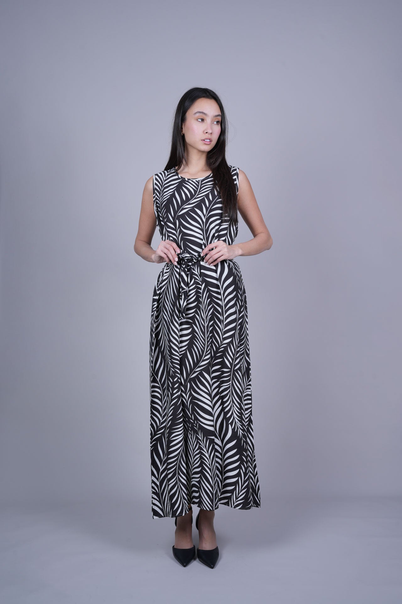 RESORT PRINT FLOWY DRESS