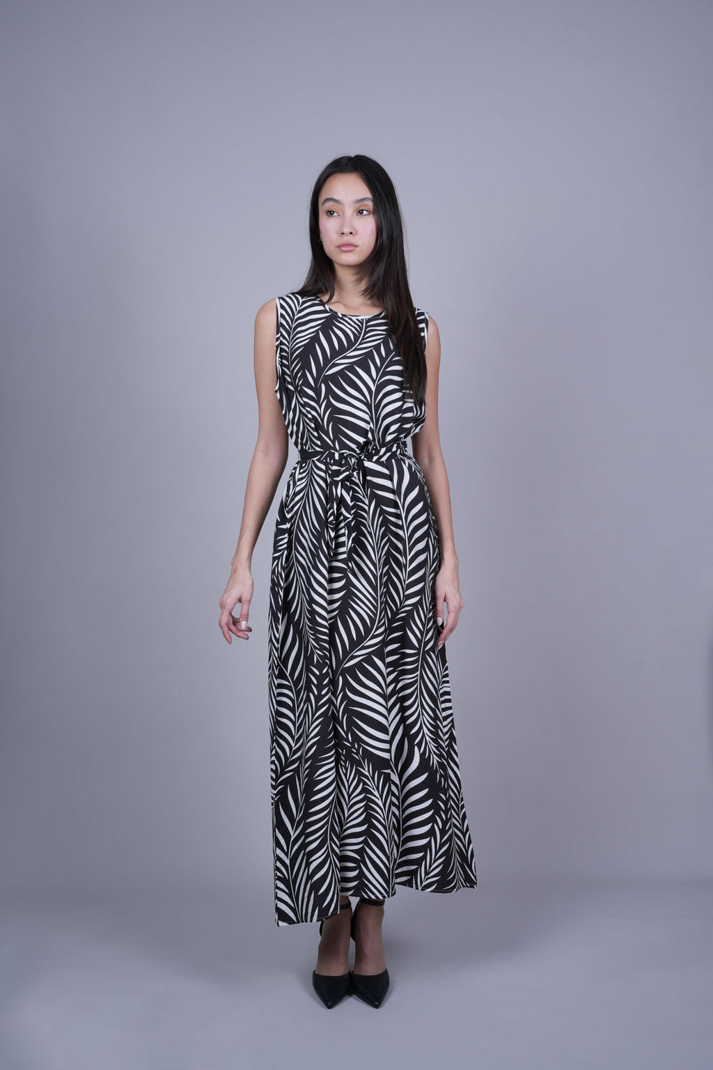 RESORT PRINT FLOWY DRESS