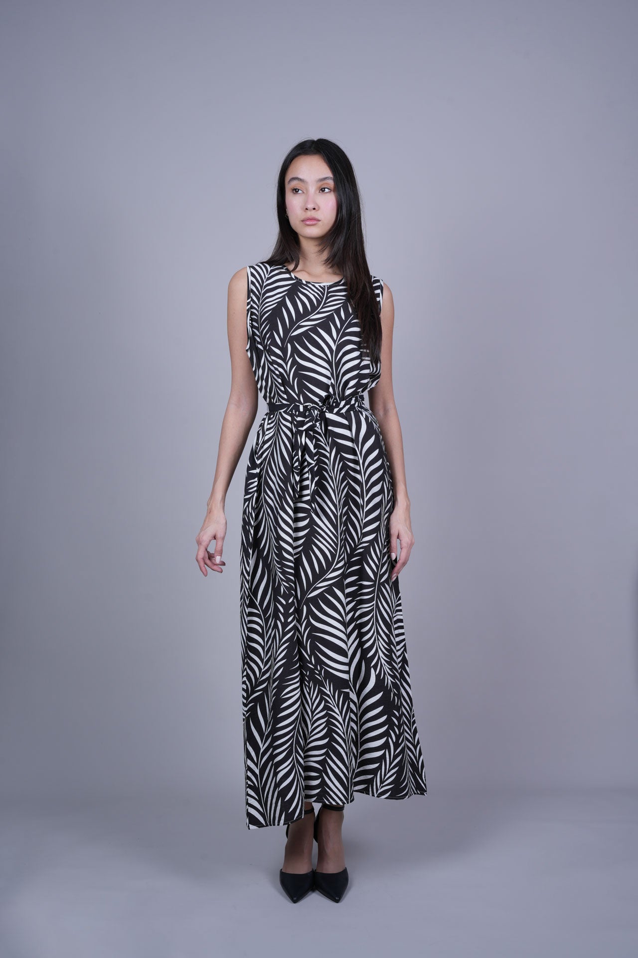 RESORT PRINT FLOWY DRESS
